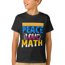 Peace Love Math School Subject