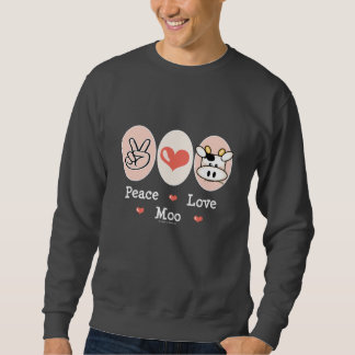 Peace Love Moo Cow Sweatshirt