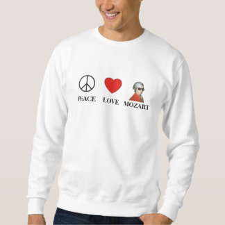 Peace Love Mozart - Sweatshirt pour les mélomanes 