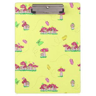 Peace Love Mushrooms Clipboard