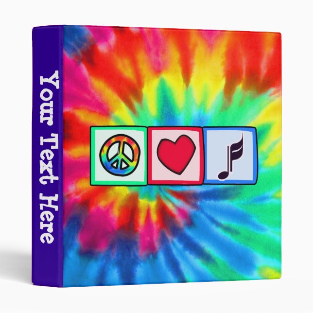 Peace, Love, Music Binder (Front/Spine)