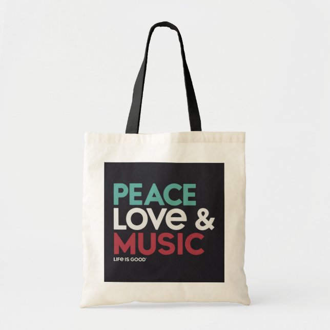 Peace Love & Music Sac fourre-tout - Spread Positi (Devant)