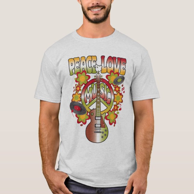 Peace Love & Music T-Shirt (Front)