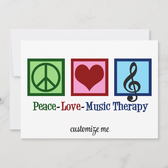 Peace Love Music Therapy Personalized Therapist (Front)