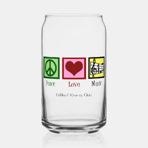 Peace Love Musique Custom Cute Musicien