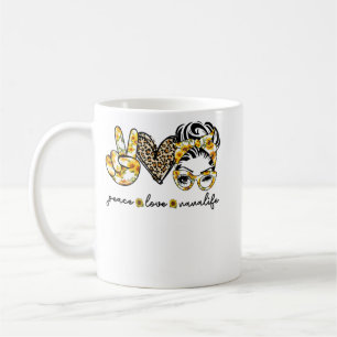 Peace Love Nana Life Mother Life  Coffee Mug