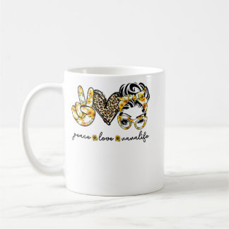 Peace Love Nana Life Mother Life Coffee Mug