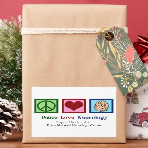 Peace Love Neurology Custom Neurologist Sticker