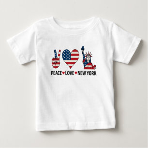 Peace Love New York Baby T-Shirt