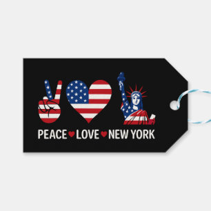 Peace Love New York Gift Tags