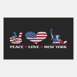 Peace Love New York Sticker