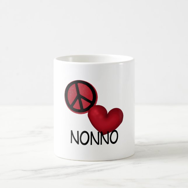 Peace Love Nonno Coffee Mug (Center)