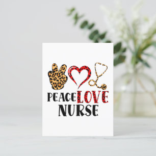 Peace Love Nurse – Cute Nurse Design (2) Postcard