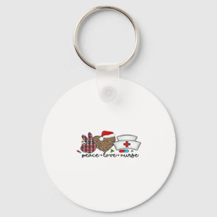 Peace Love Nurse, Halloween Classic T-Shirt Keychain