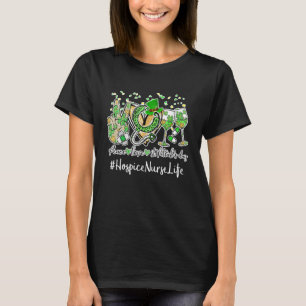Peace Love Nurse St Patrick Day 2022 Hospice Nurse T-Shirt