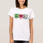 Peace Love Nurse T-Shirt<br><div class="desc">Cute gift for an R.N.</div>