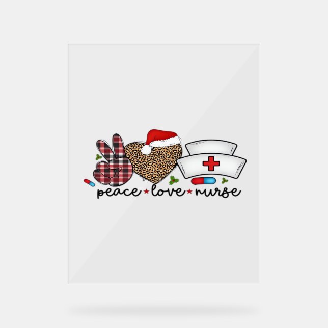 Peace Love Nurse, T-shirt classique Halloween (Recto)