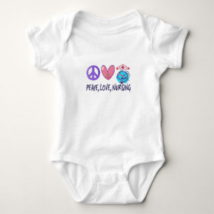 Peace Love Nursing Baby Bodysuit