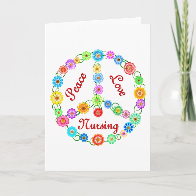 PEACE LOVE NURSING CARD (Front)
