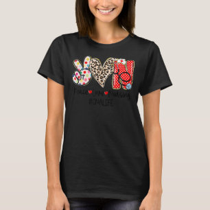 Peace Love Nursing Cna Life Nurse Week Women T-Shirt