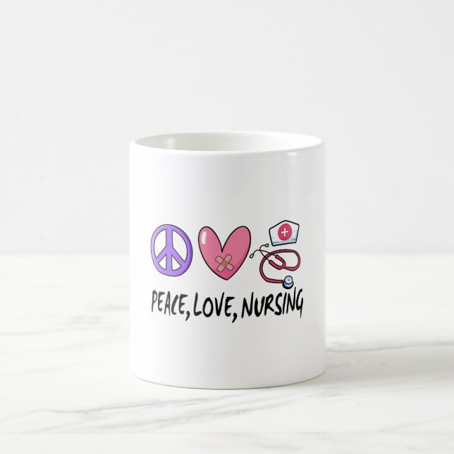 Peace Love Nursing Coffee Mug (Center)
