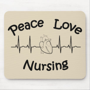 Peace Love Nursing Mousepad