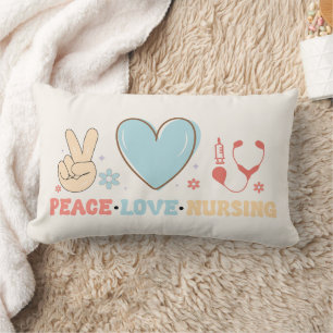 Peace Love Nursing Throw Pillow – Cozy & Stylish