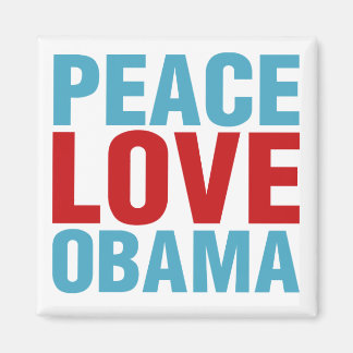 Peace Love Obama Magnet