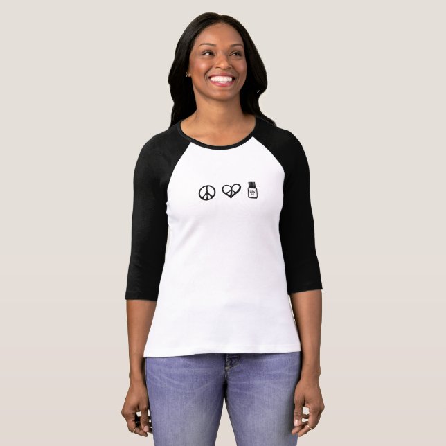 Peace, Love, Oils, T-Shirt (Front Full)