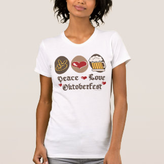 Peace Love Oktoberfest Spaghetti Tank Top
