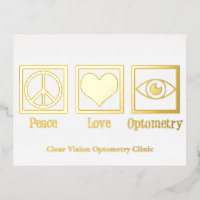 Peace Love Optometry Custom Eye Doctor Gold
