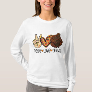 Peace Love Orangs Orangutan Mom With Baby Ape Love T-Shirt