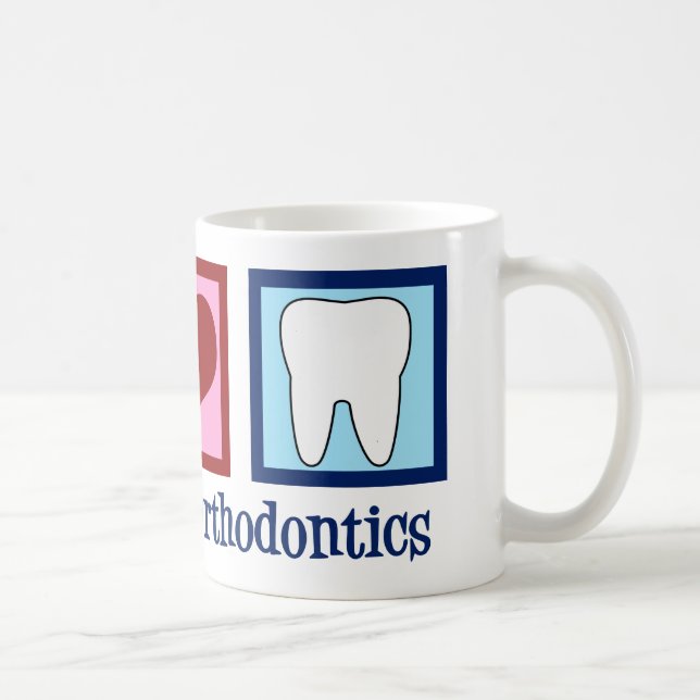 Peace Love Orthodontics Coffee Mug (Right)