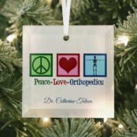 Peace Love Orthopedics Personalized Christmas