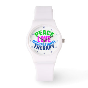 Peace Love OT Occupational Therapist Watch
