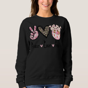 Peace Love P E For Physical Education Pe Sweatshirt