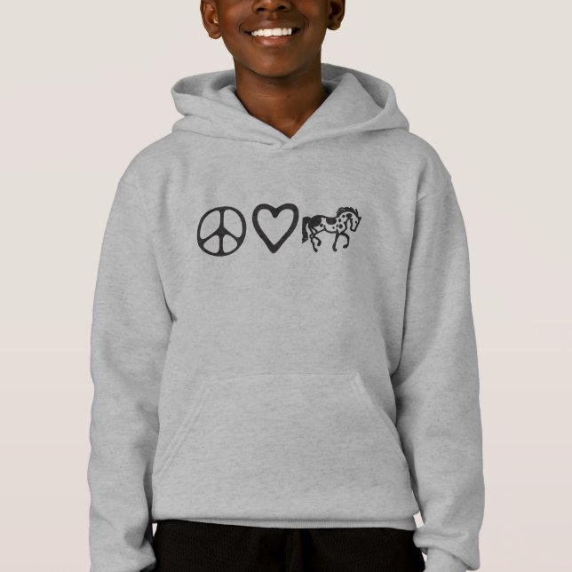 Peace Love Paints Kid's Hoodie (Front)
