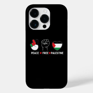 peace love palestine -freedom for palestinians Case-Mate iPhone 14 pro case