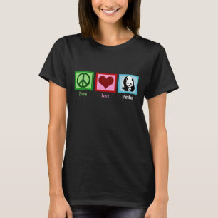 Peace Love Panda Bear T-Shirt