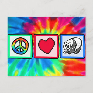 Peace, Love, Pandas Postcard