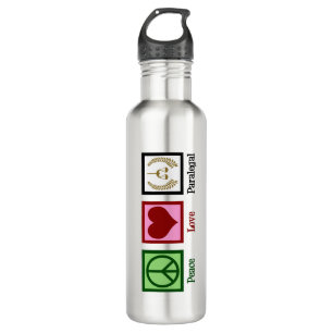 Peace Love Paralegal 710 Ml Water Bottle