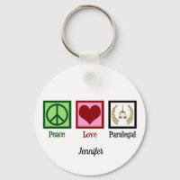 Peace Love Paralegal Cute Custom