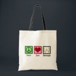 Peace Love Paralegal Tote Bag<br><div class="desc">Peace Love Paralegal. If you appreciate doing legal work in a law office for a lawyer or attorney, you will love this cute paralegal gift.</div>
