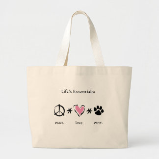 Peace * Love * Paws Bag