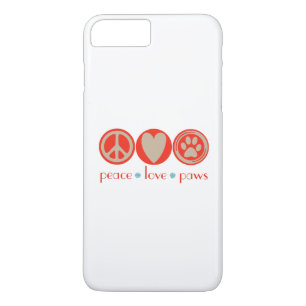 Peace Love Paws iPhone 8 Plus/7 Plus Case