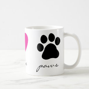 Peace Love Paws Coffee Mug