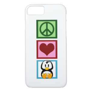 Peace Love Penguins Case-Mate iPhone Case