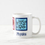 Peace Love Physics Coffee Mug<br><div class="desc">Peace Love Physics design for a physicist who loves science. A cute scientist gift for a physics teacher or professor.</div>