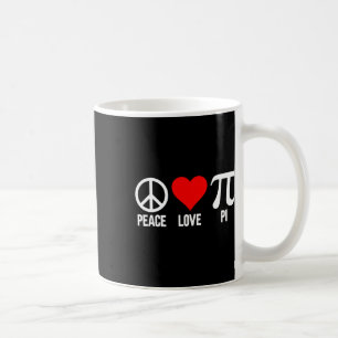 Peace Love Pi Happy Pi Day 3.14 Math Lover Pi Day Coffee Mug