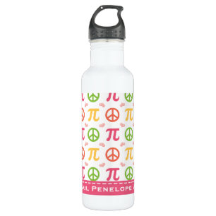 Peace Love Pi Math BPA Free 710 Ml Water Bottle